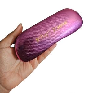 Y2K Betsey Johnson Metallic Pink Glasses Case